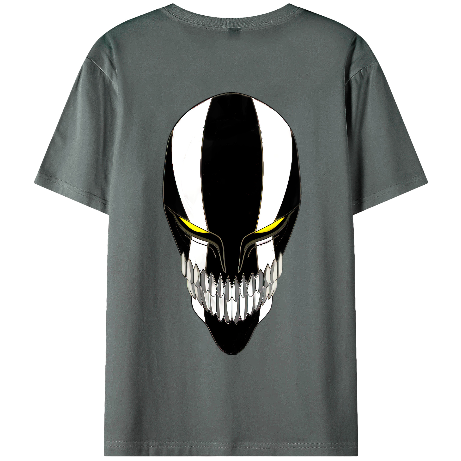 （画像用） ブリーチ 黒崎一護（くろさき いちご）BLEACH Kurosaki Ichigo 綿100％ メンズ半袖Tシャツ（バックプリント） 通気性